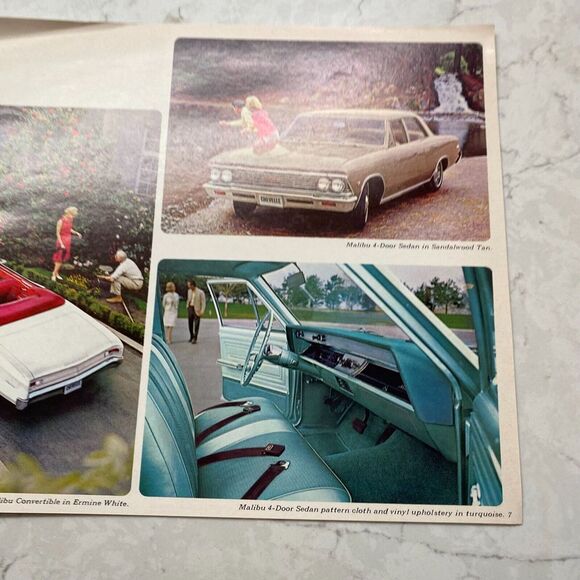 1966 Chevelle Super Sport 396, Malibu Station Wagon, Malibu Sedan Sales Brochure - Picture 3 of 6